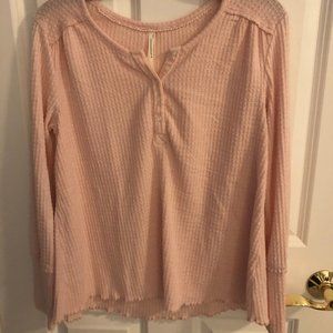 Holiday 2019 Anthropologie Elisabeth Waffle Top